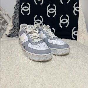 Nike Air White and Gray Sneakers